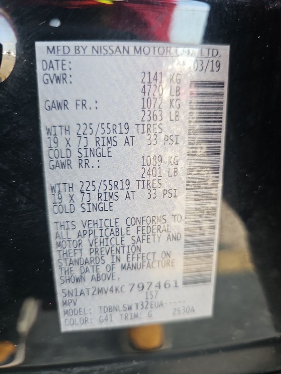 2019 Nissan Rogue SL AWD