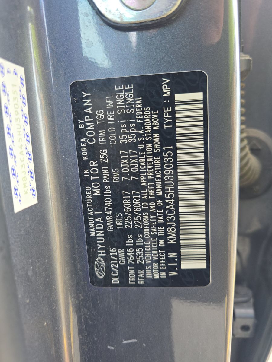 2017 Hyundai Tucson SE AWD