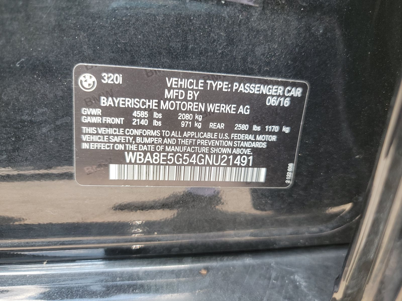 2016 BMW 3 Series 320i xDrive AWD