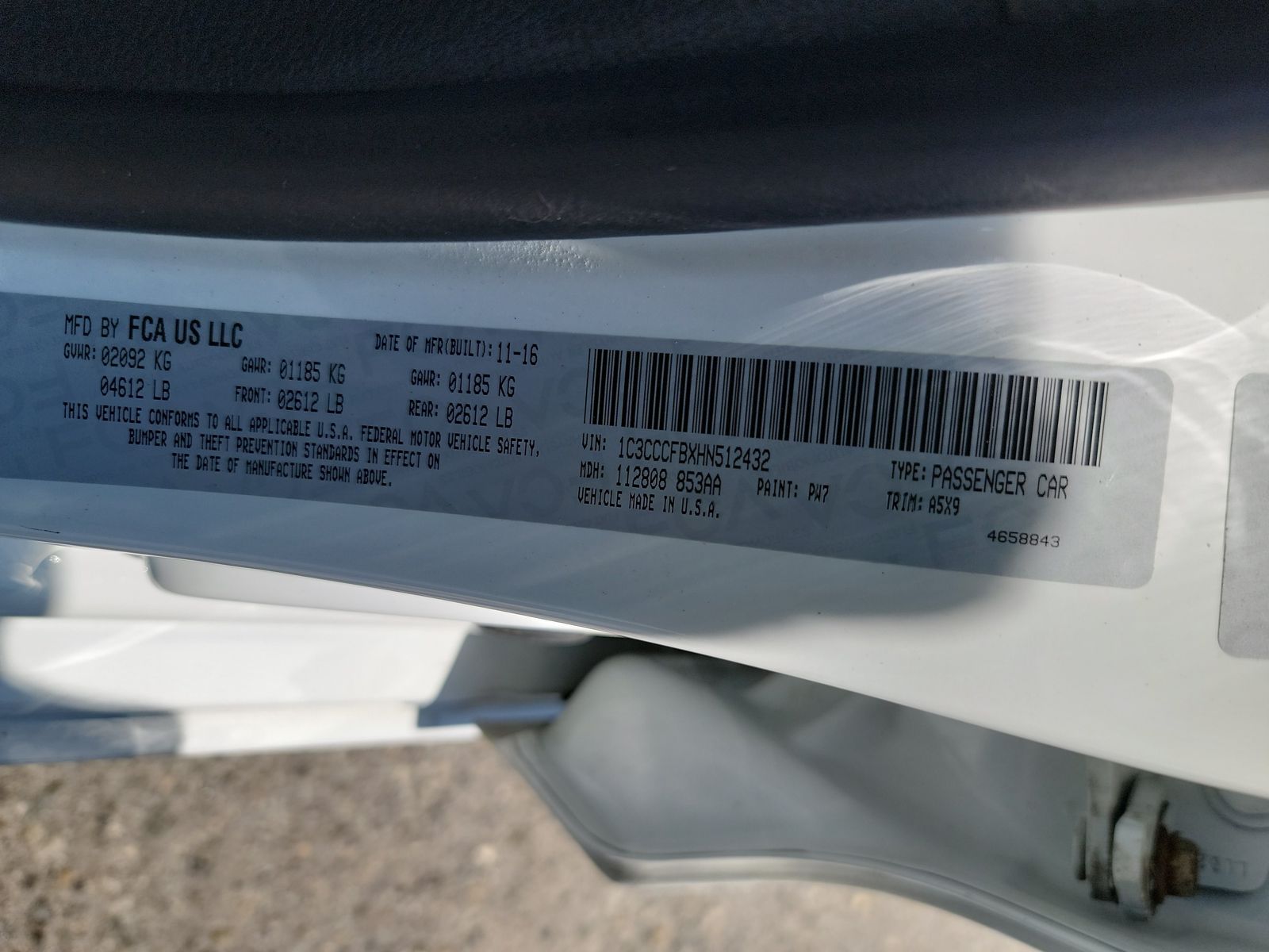 2017 Chrysler 200 LX FWD