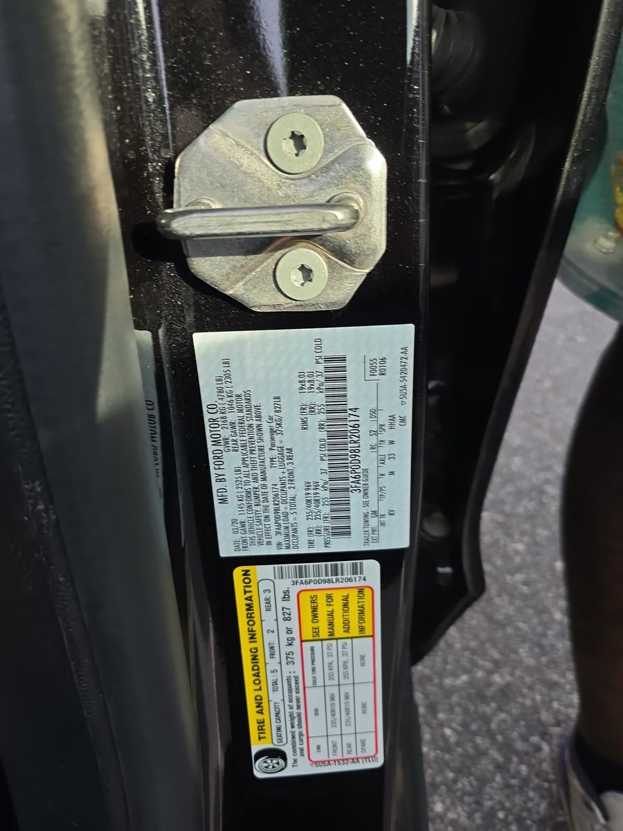 2020 Ford Fusion Titanium AWD