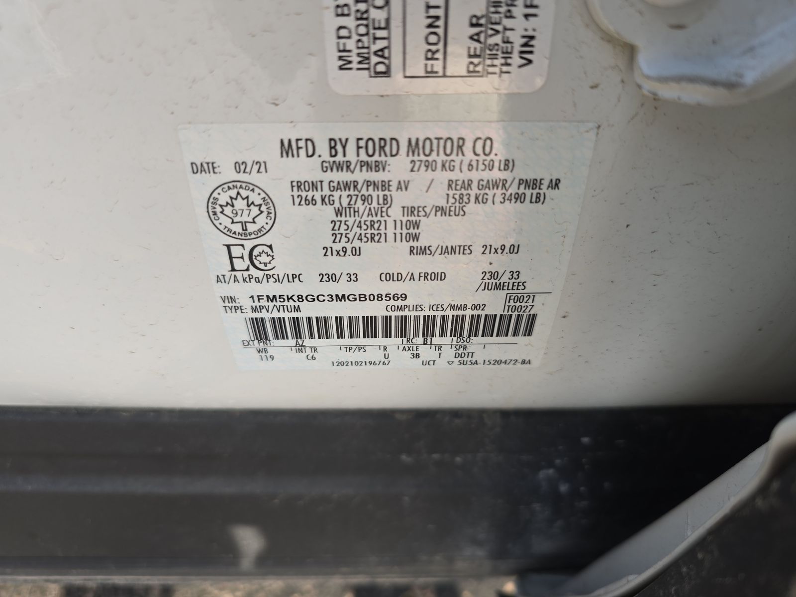 2021 Ford Explorer ST AWD