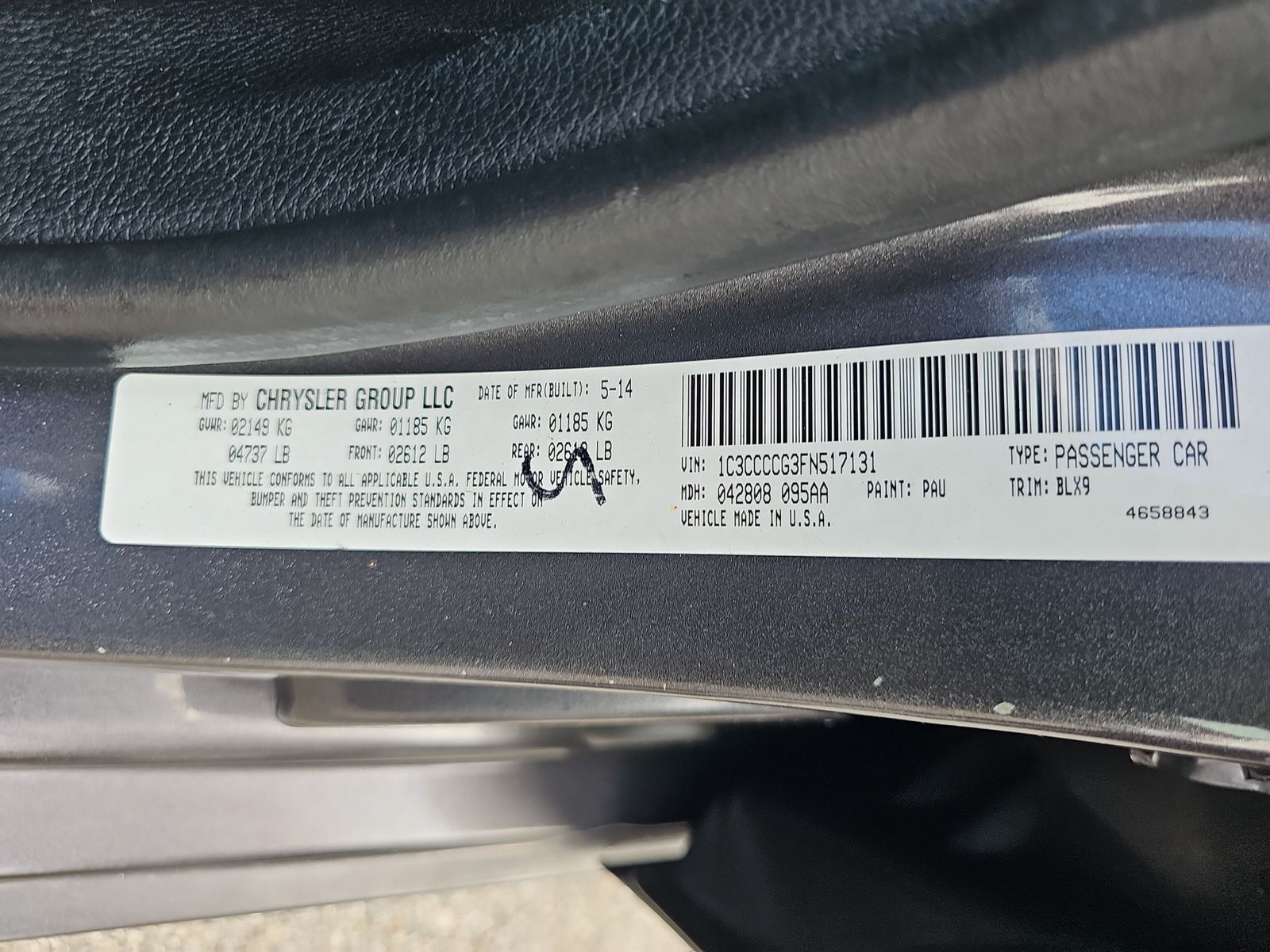 2015 Chrysler 200 C FWD