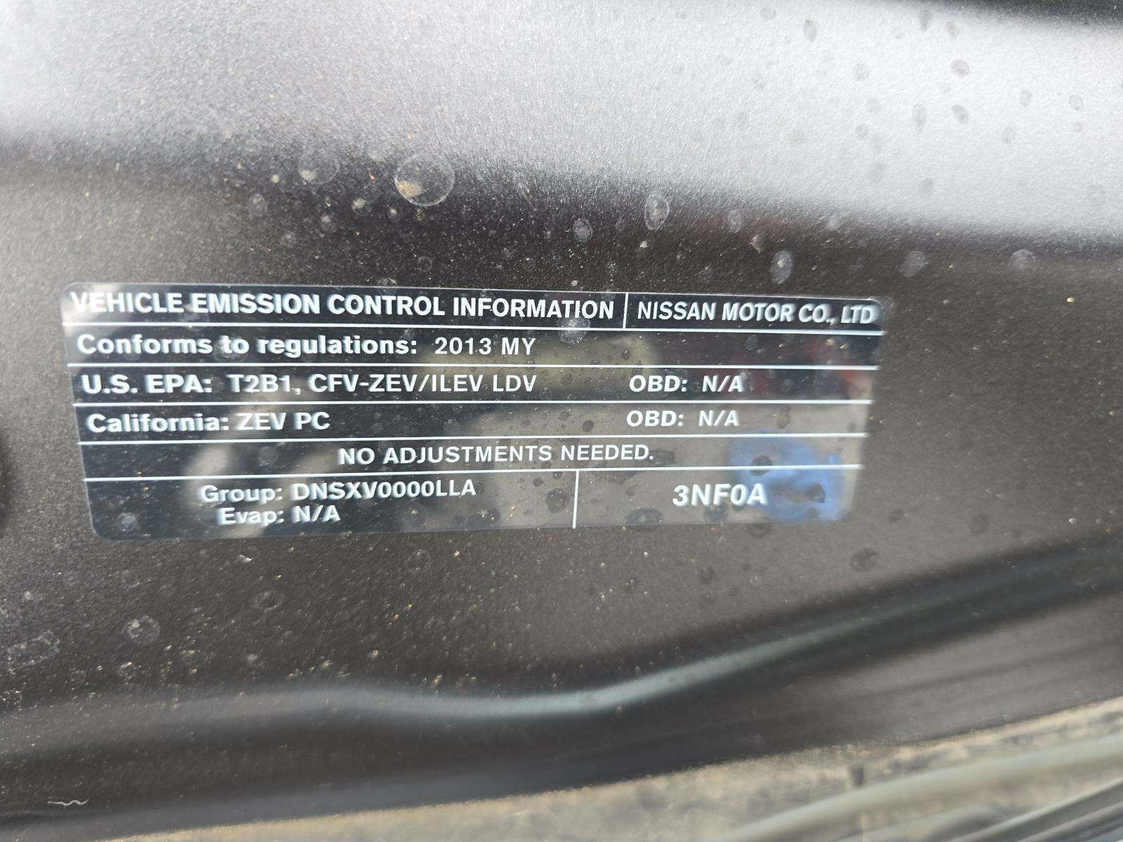 2013 Nissan LEAF SL FWD