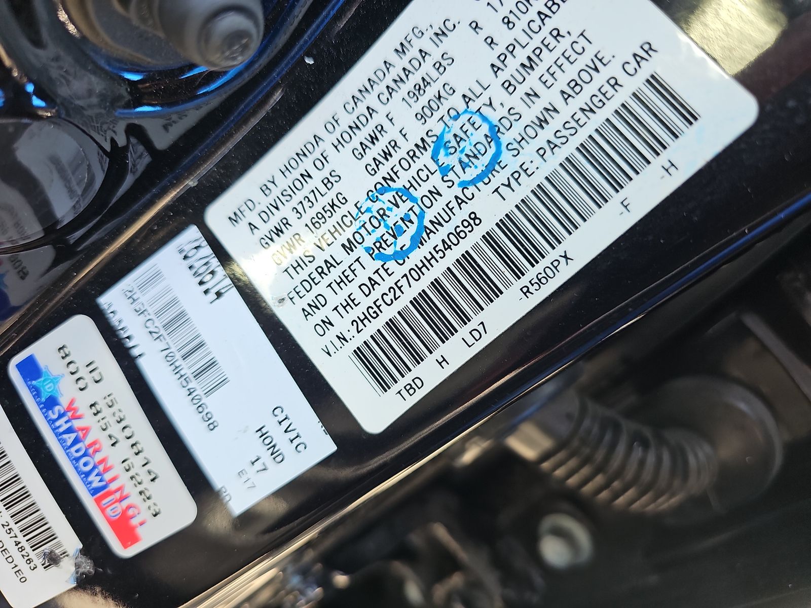 2017 Honda Civic EX FWD