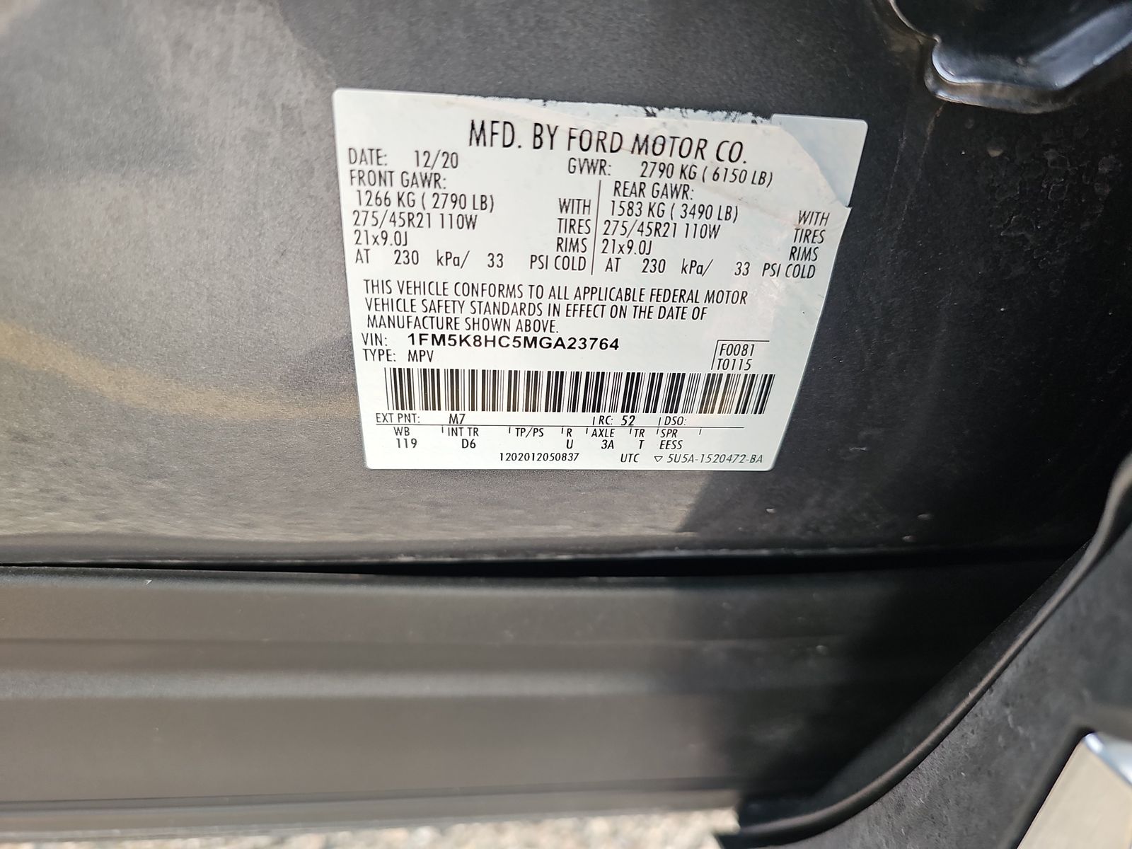 2021 Ford Explorer Platinum AWD