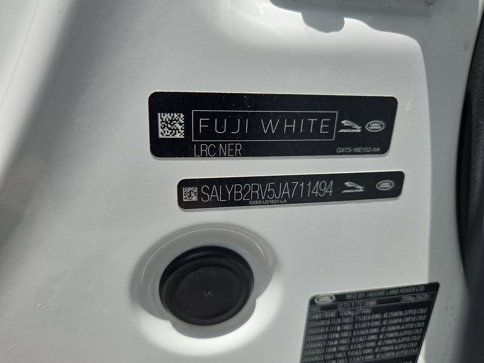 2018 Land Rover Range Rover Velar S AWD