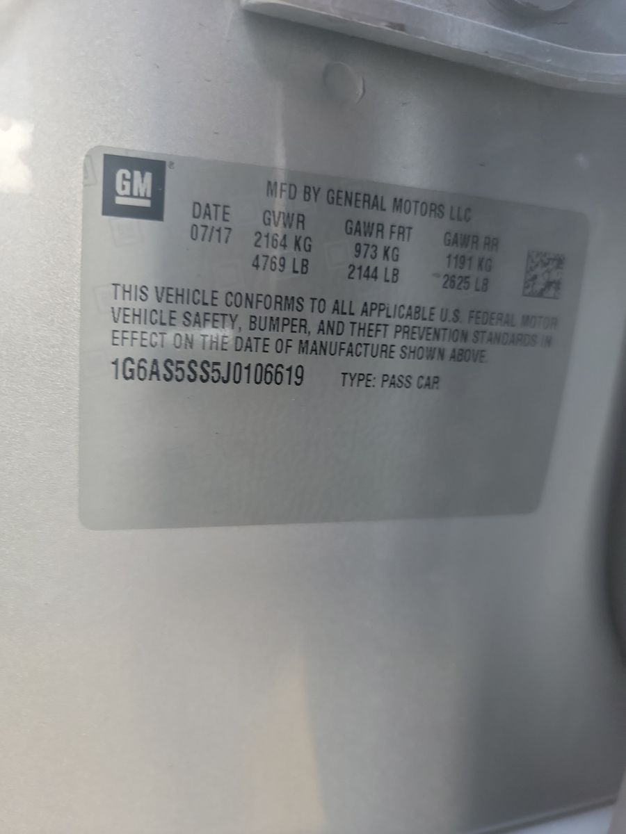 2018 Cadillac CTS Premium Luxury RWD