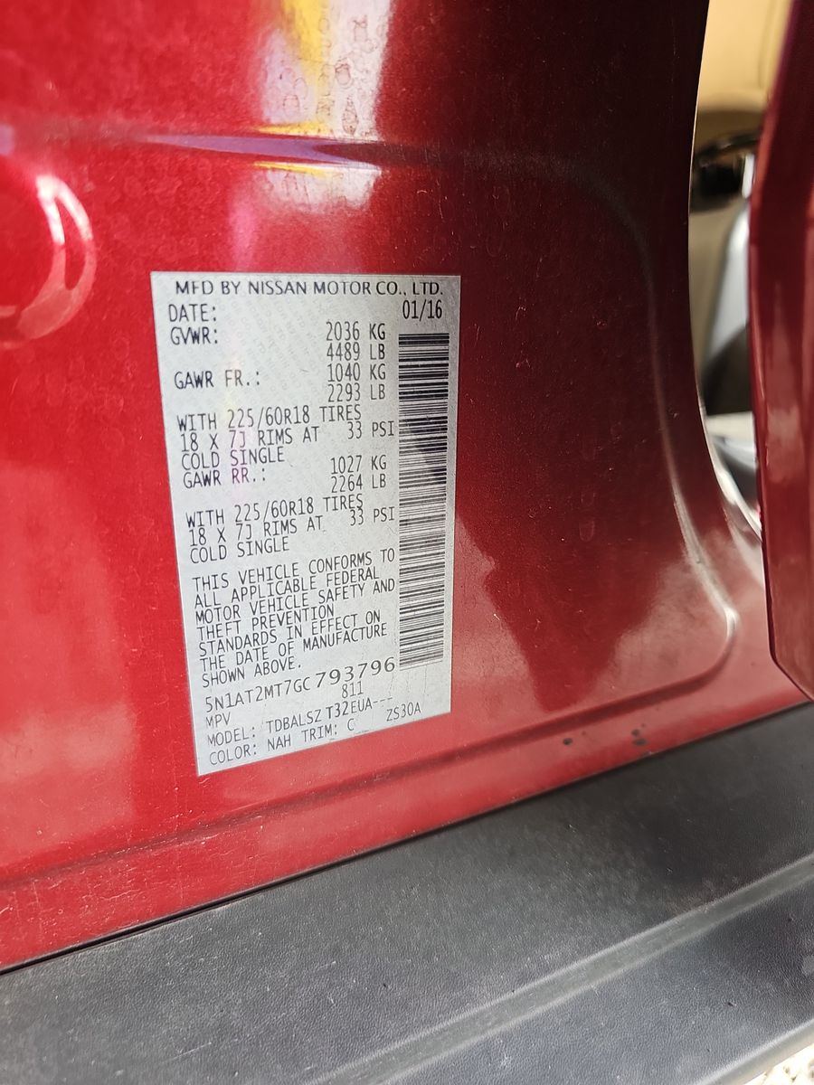 2016 Nissan Rogue SL FWD