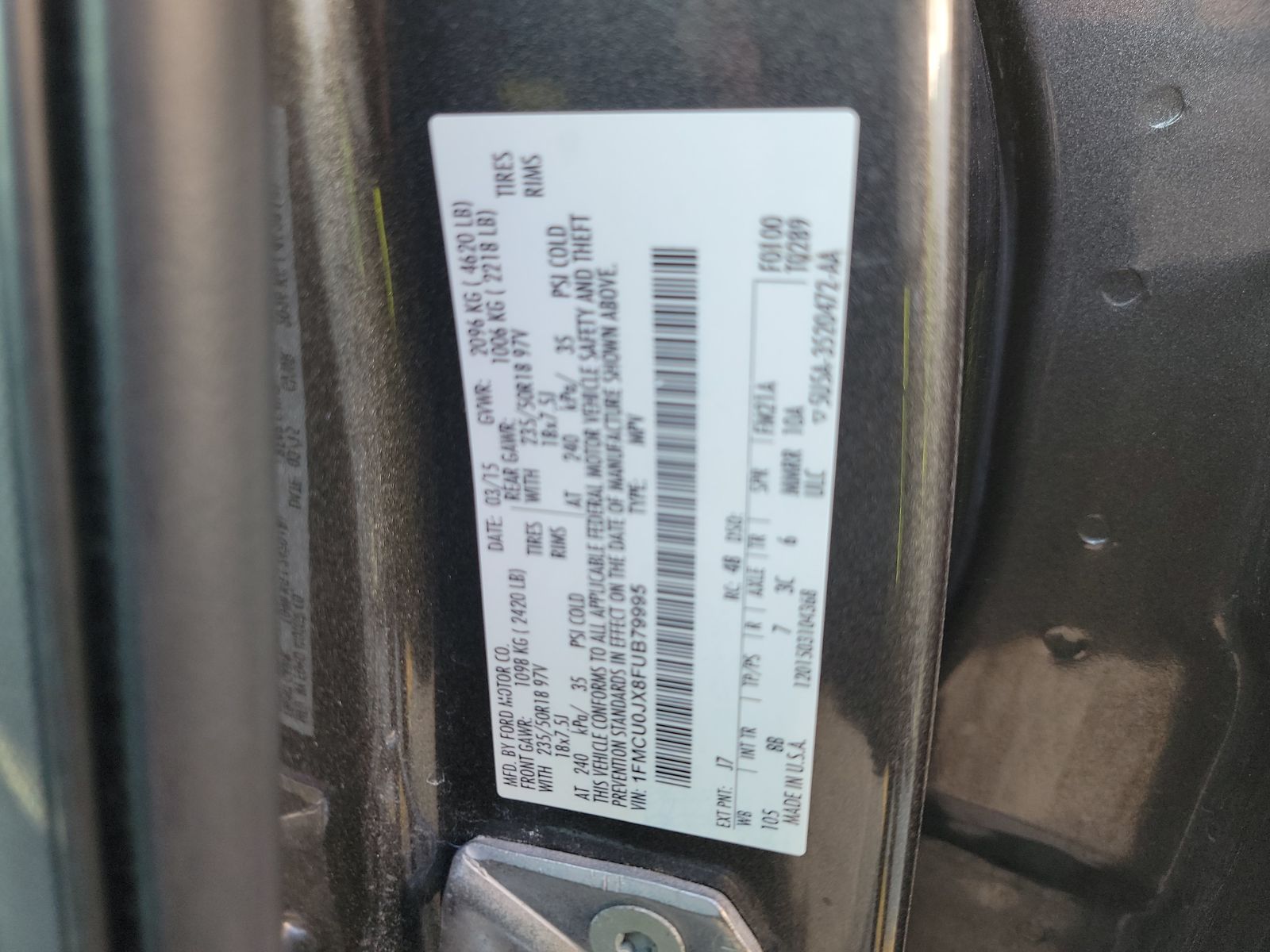 2015 Ford Escape Titanium FWD