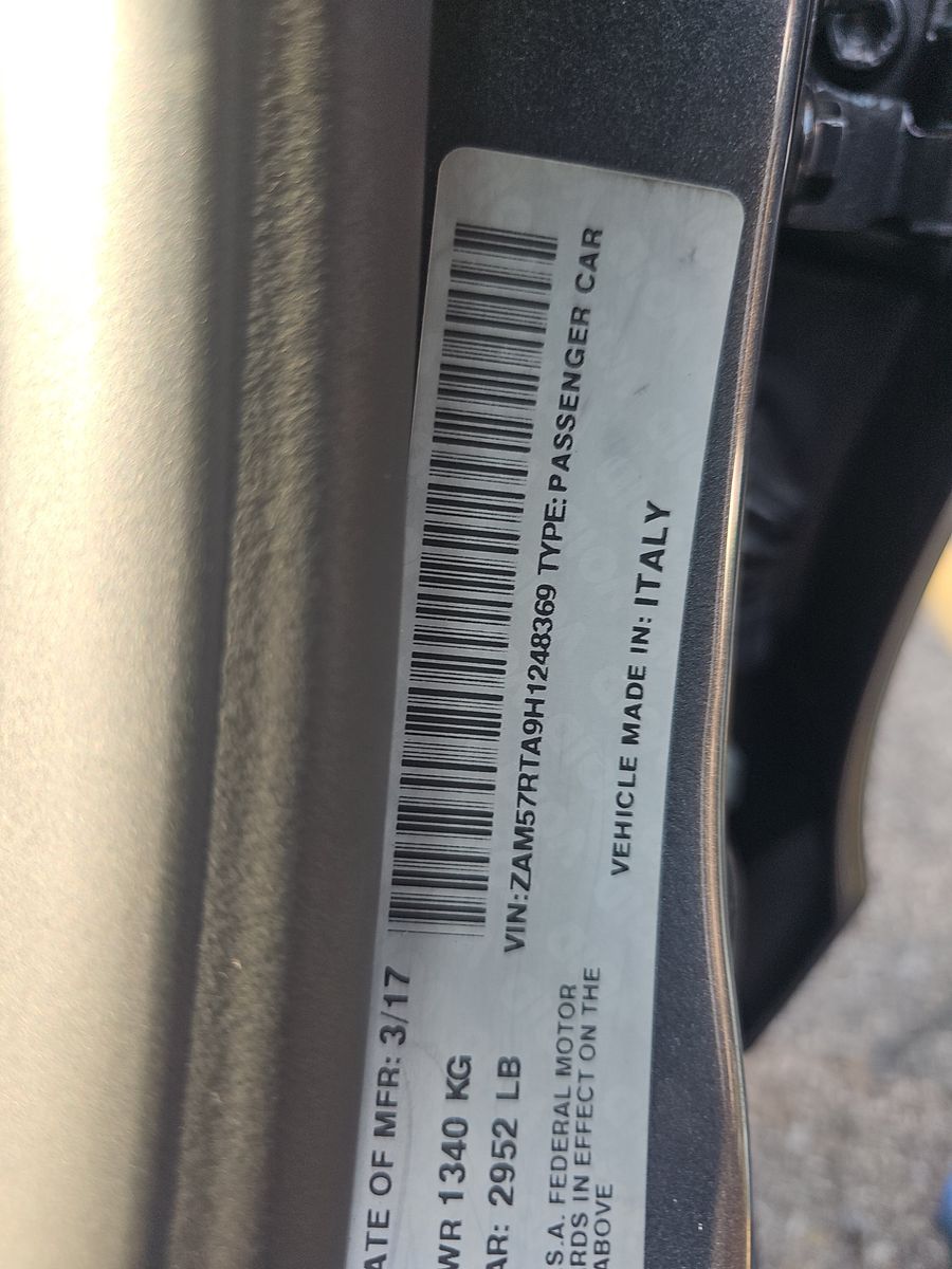 2017 Maserati Ghibli S Q4 AWD