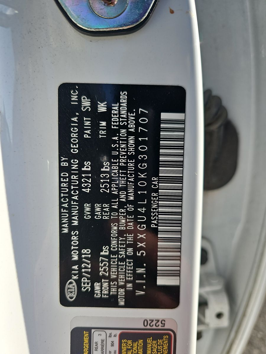 2019 Kia Optima EX FWD