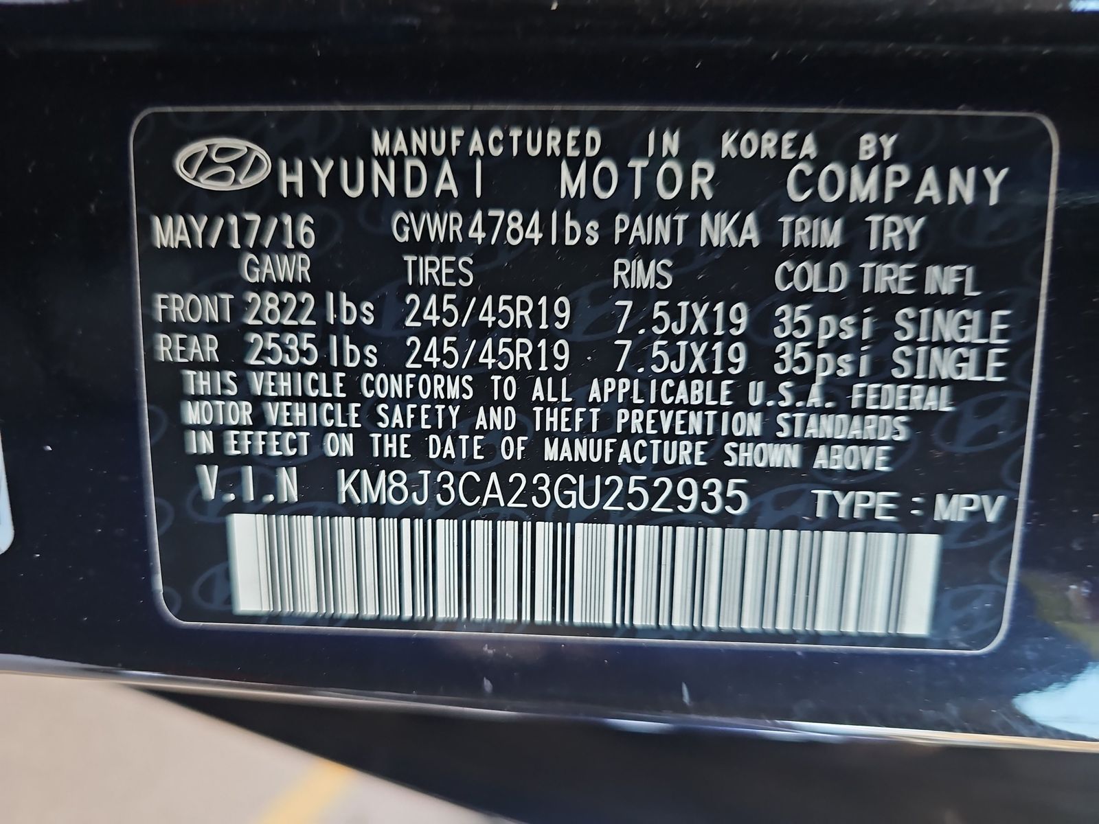2016 Hyundai Tucson Limited AWD