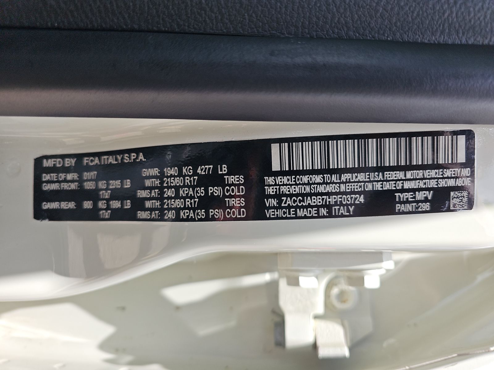 2017 Jeep Renegade Latitude FWD