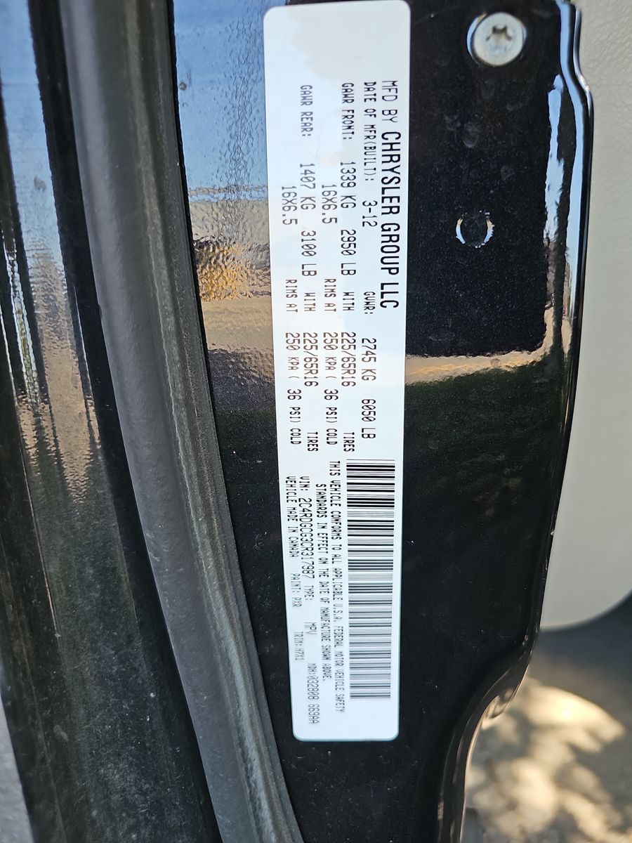 2012 Dodge Grand Caravan SXT FWD