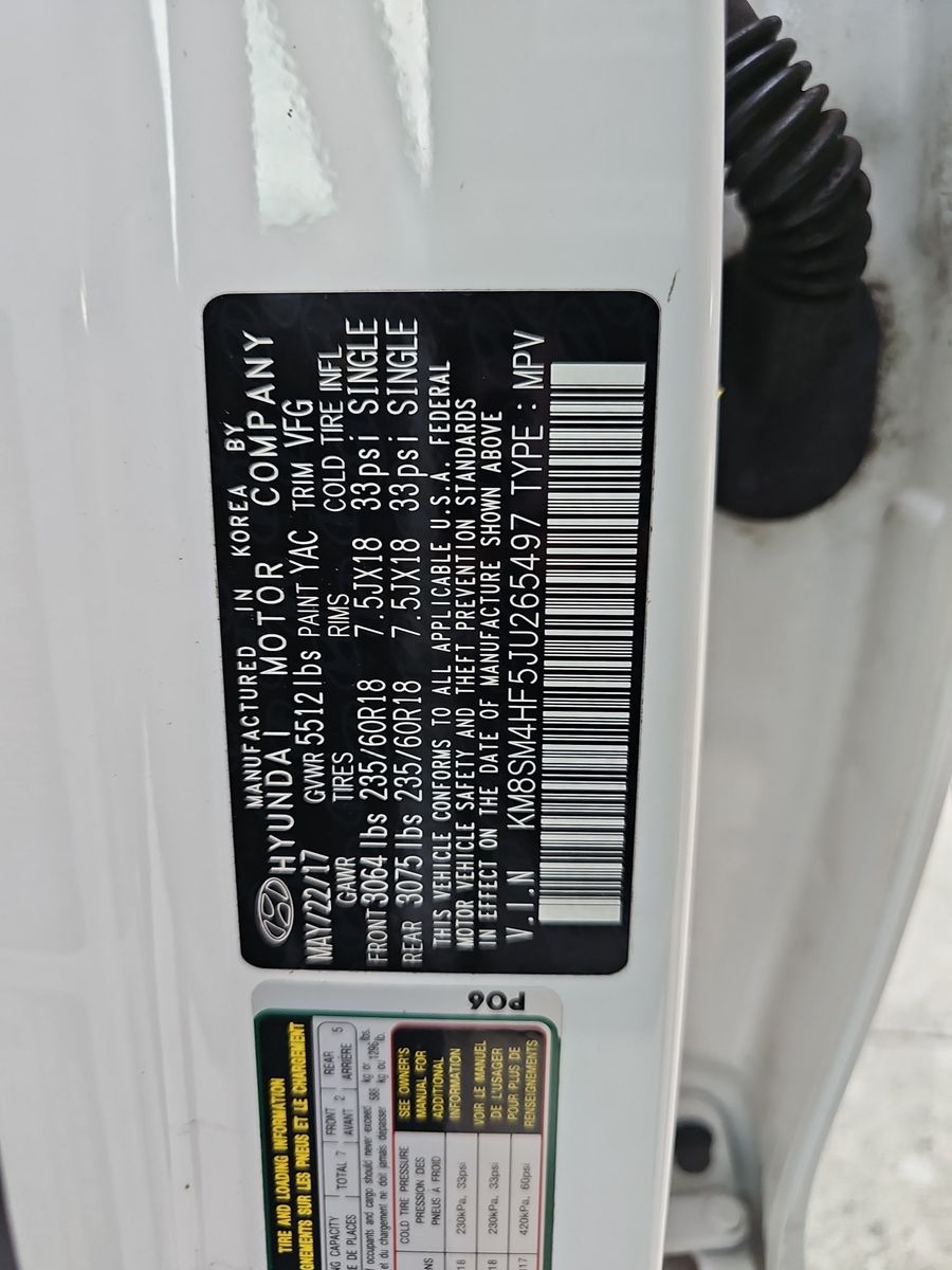 2018 Hyundai Santa Fe SE FWD