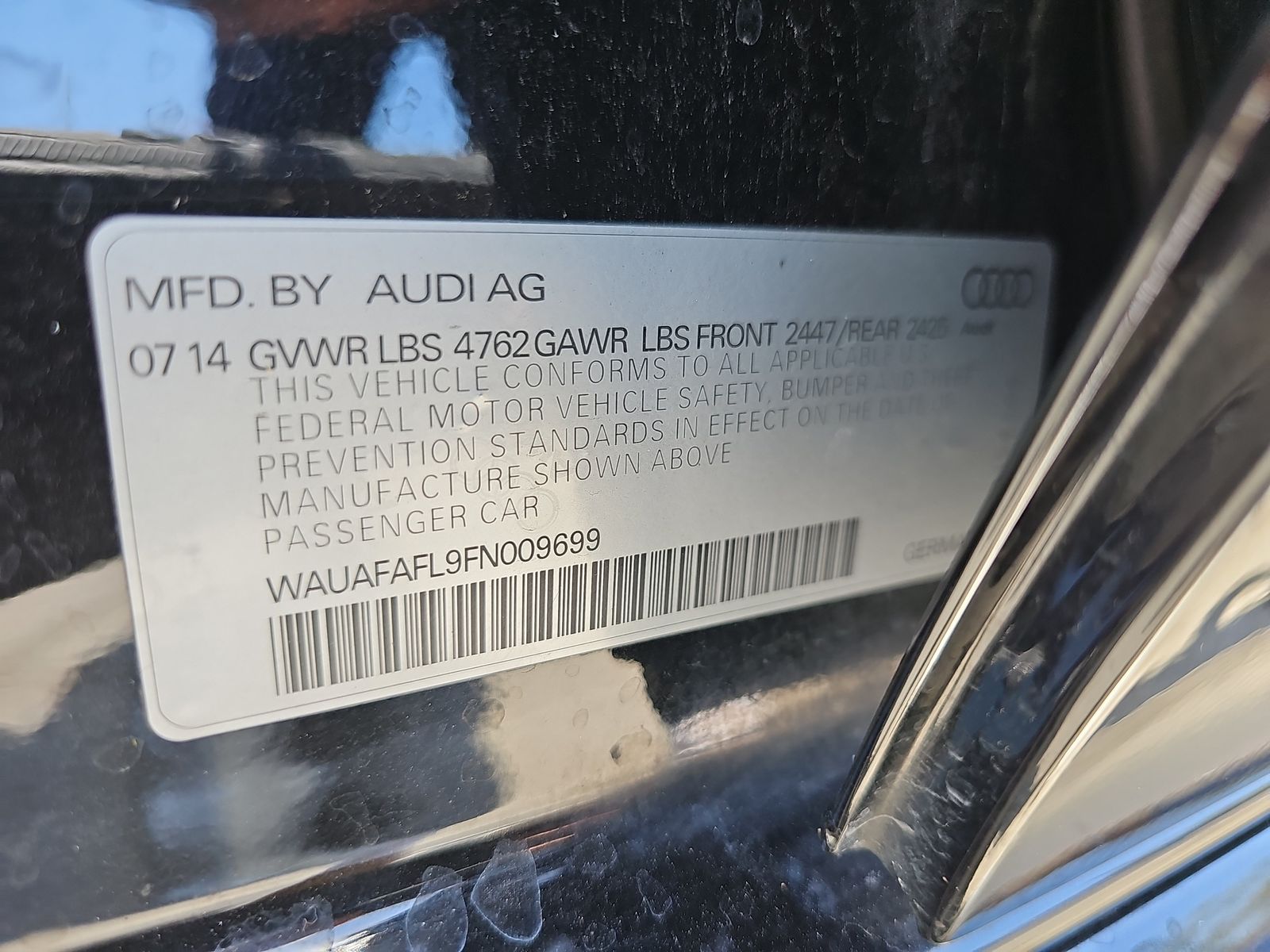 2015 Audi A4 2.0T Premium FWD