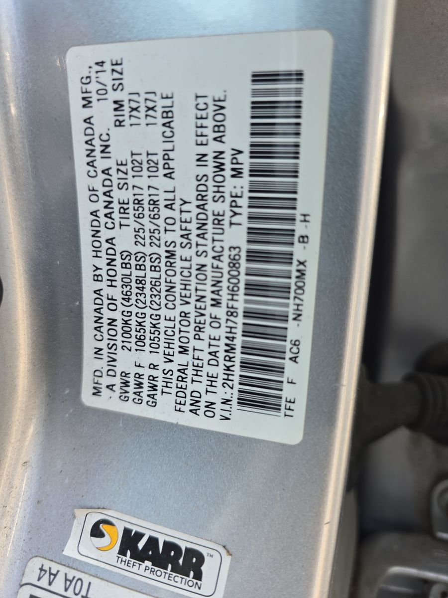 2015 Honda CR-V EX-L AWD