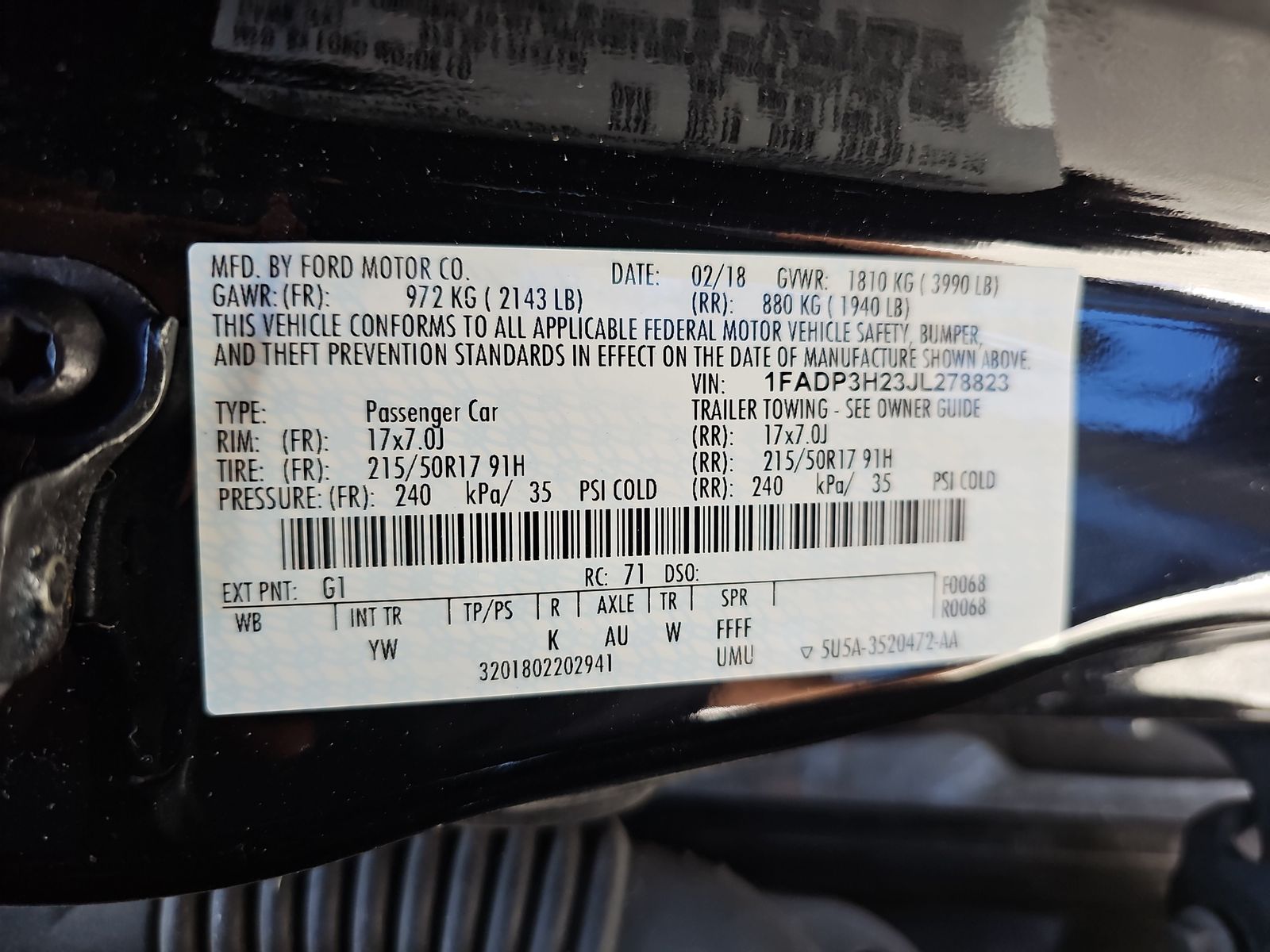 2018 Ford Focus SEL FWD