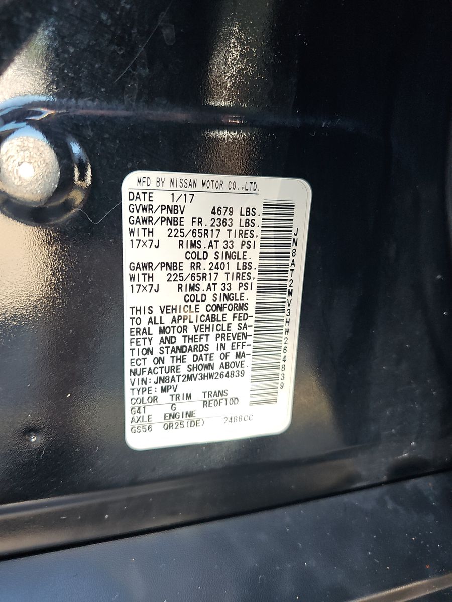 2017 Nissan Rogue SV AWD