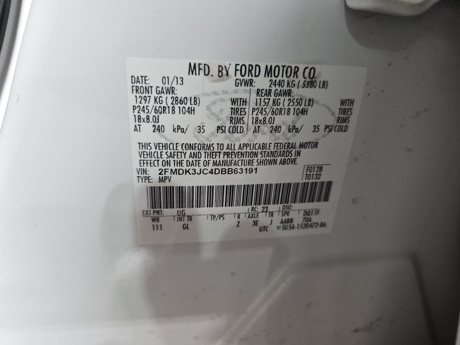 2013 Ford Edge SEL FWD