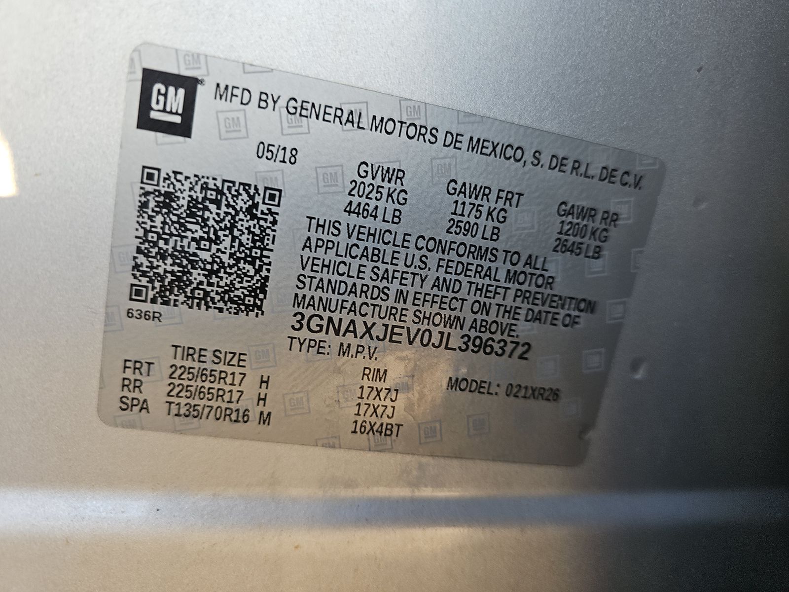 2018 Chevrolet Equinox LT FWD