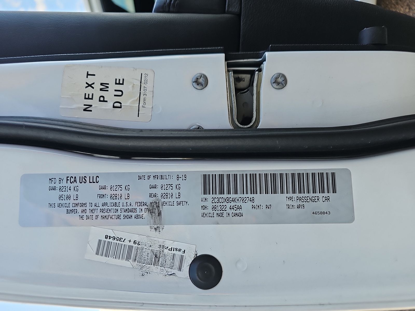 2019 Dodge Charger SXT RWD