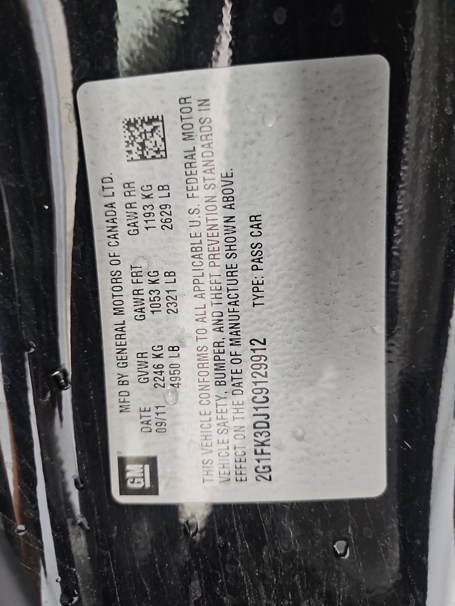 2012 Chevrolet Camaro SS RWD