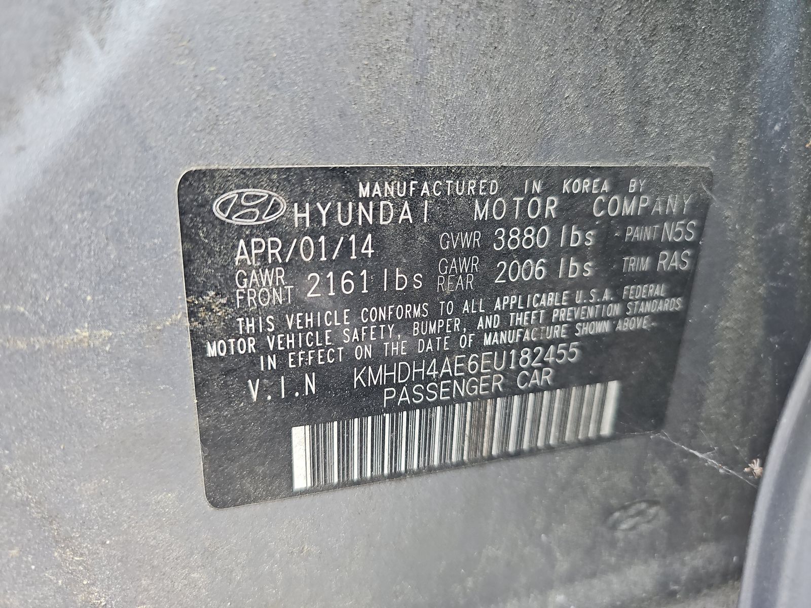 2014 Hyundai Elantra SE FWD