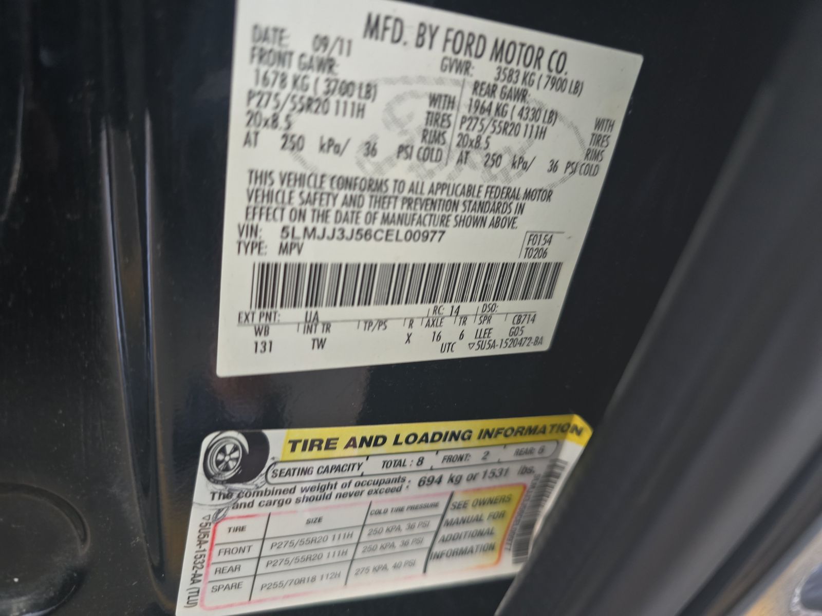 2012 Lincoln Navigator L Base AWD