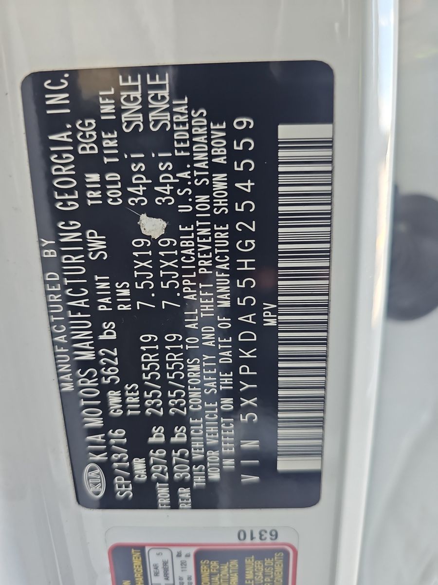 2017 Kia Sorento SX AWD