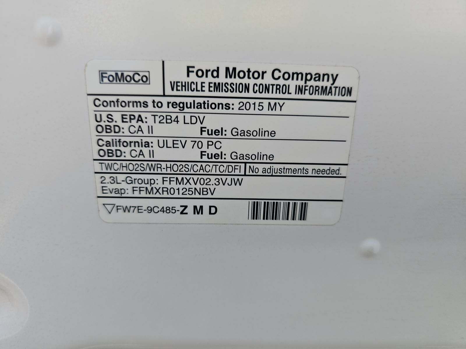 2015 Ford Mustang EcoBoost Premium RWD