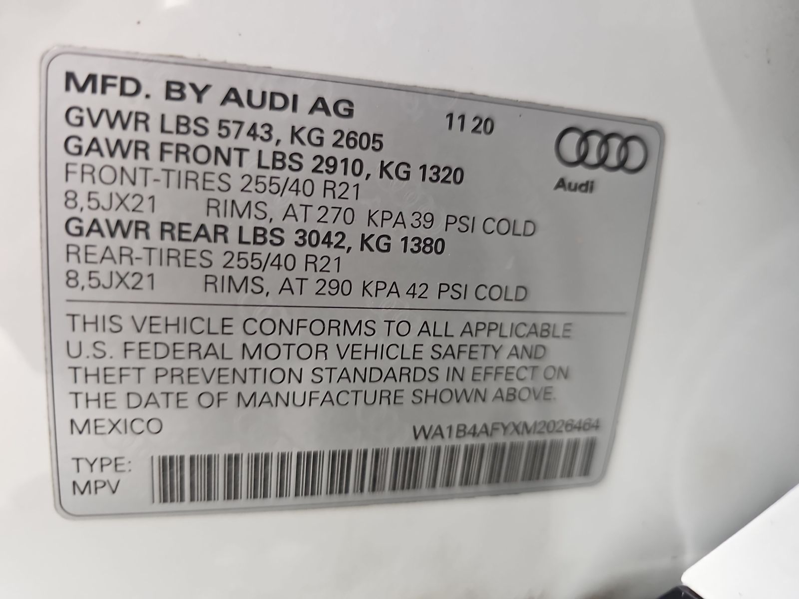 2021 Audi SQ5 Premium Plus AWD