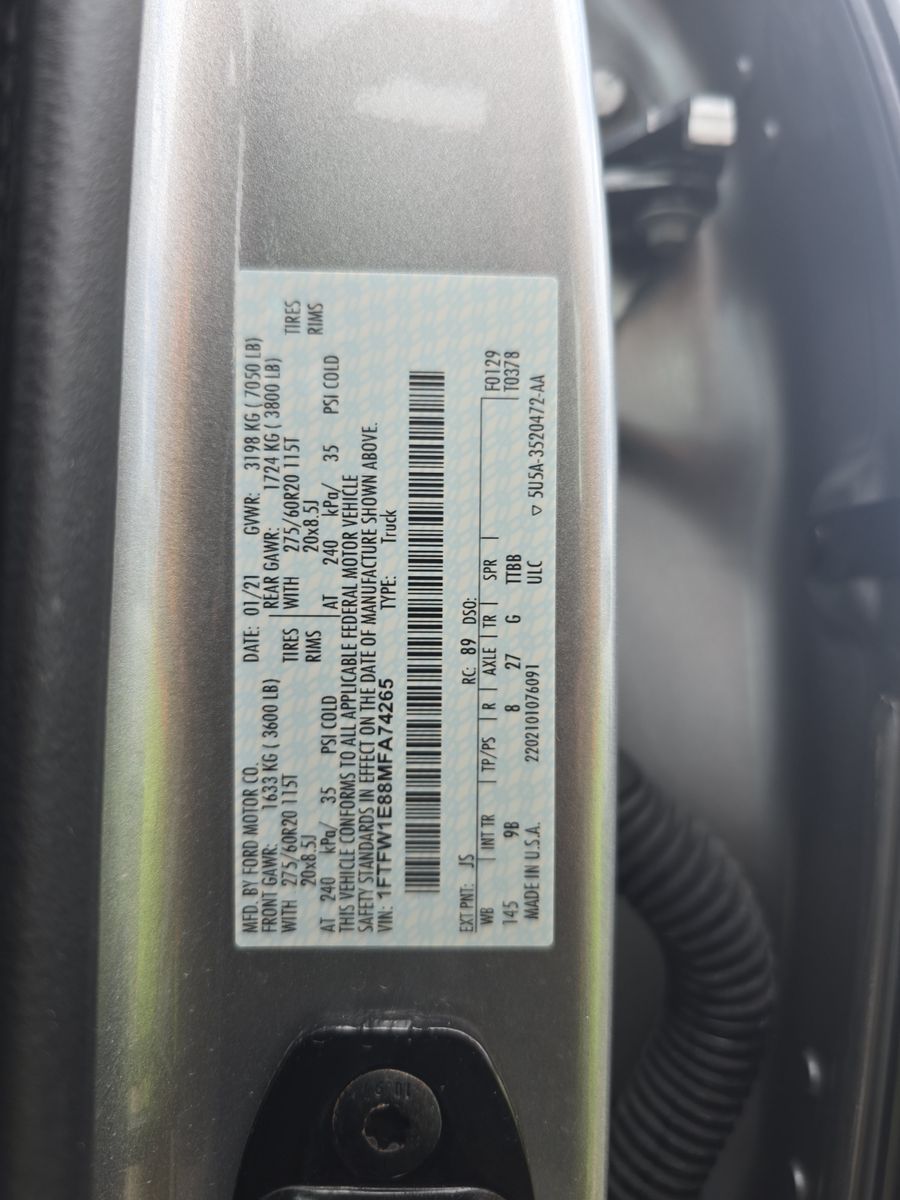 2021 Ford F-150 Platinum AWD