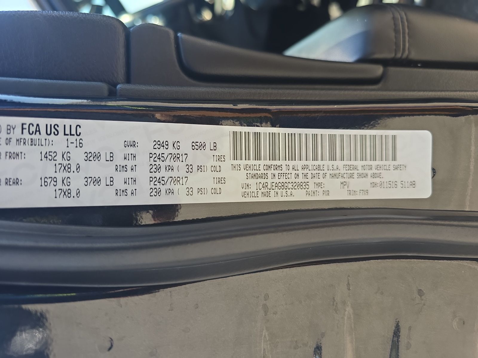 2016 Jeep Grand Cherokee Laredo RWD