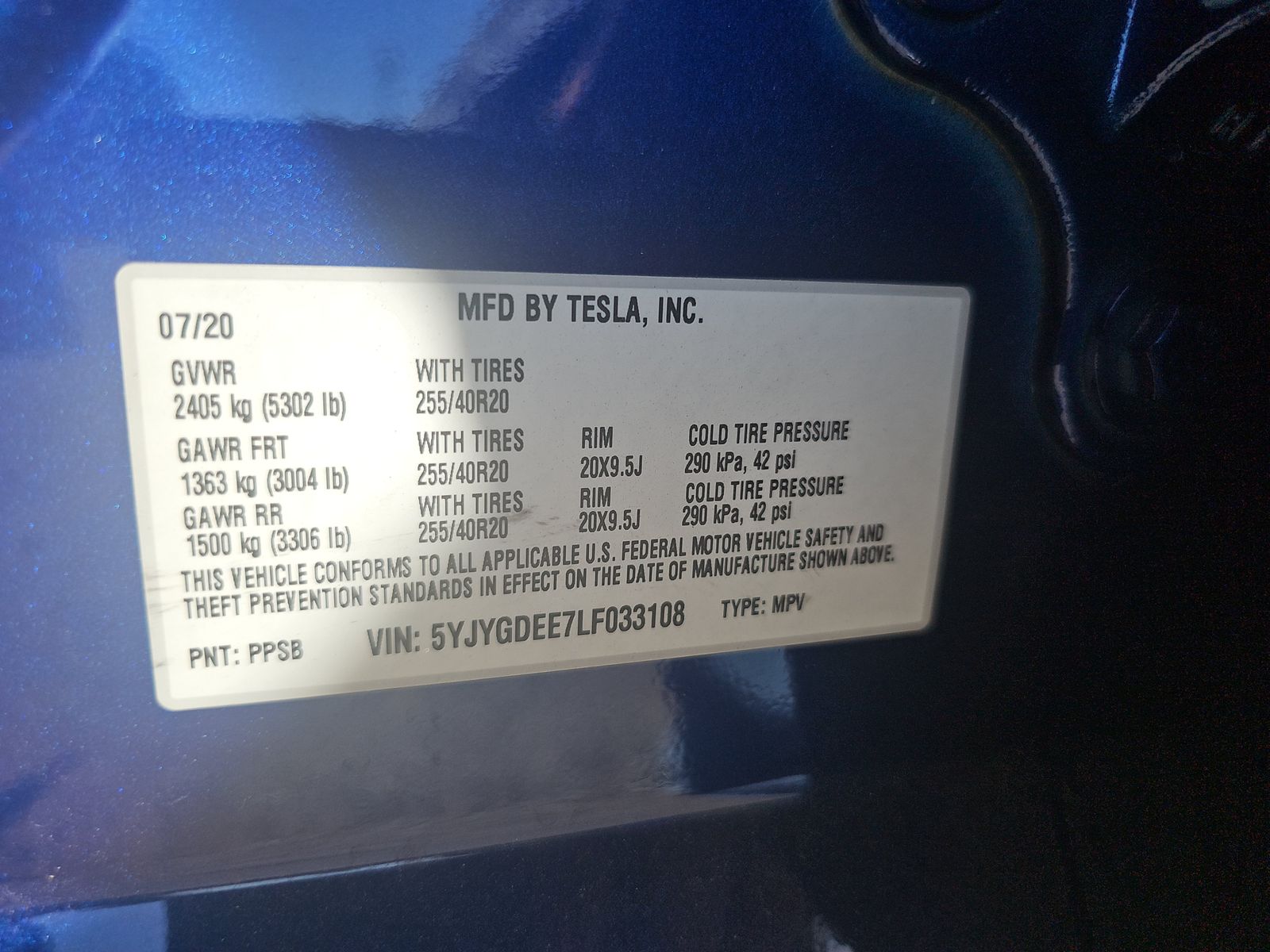 2020 Tesla Model Y Long Range AWD