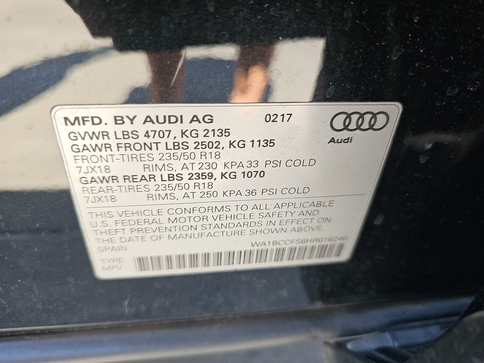 2017 Audi Q3 2.0T Premium FWD