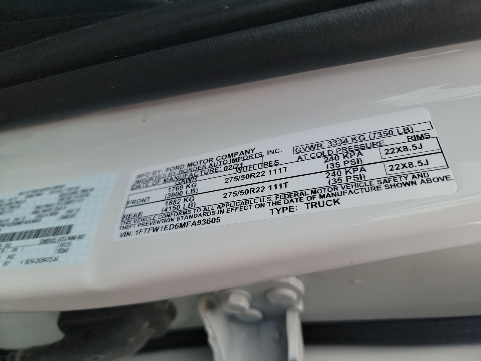 2021 Ford F-150 Limited AWD