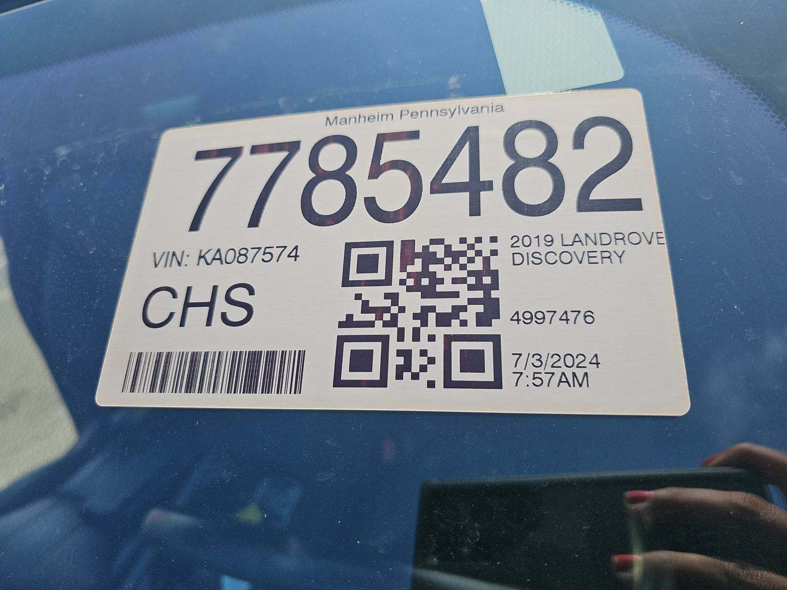 2019 Land Rover Discovery SE AWD