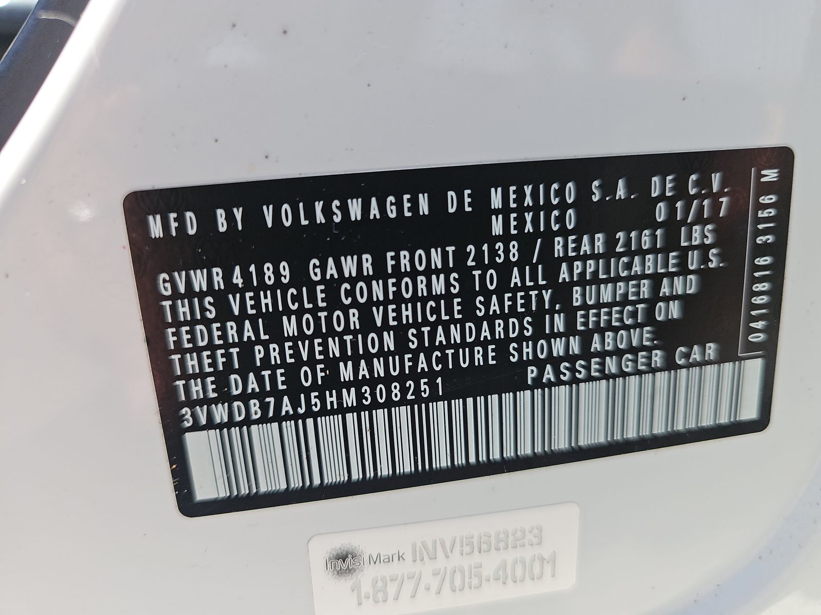 2017 Volkswagen Jetta 1.4T SE FWD