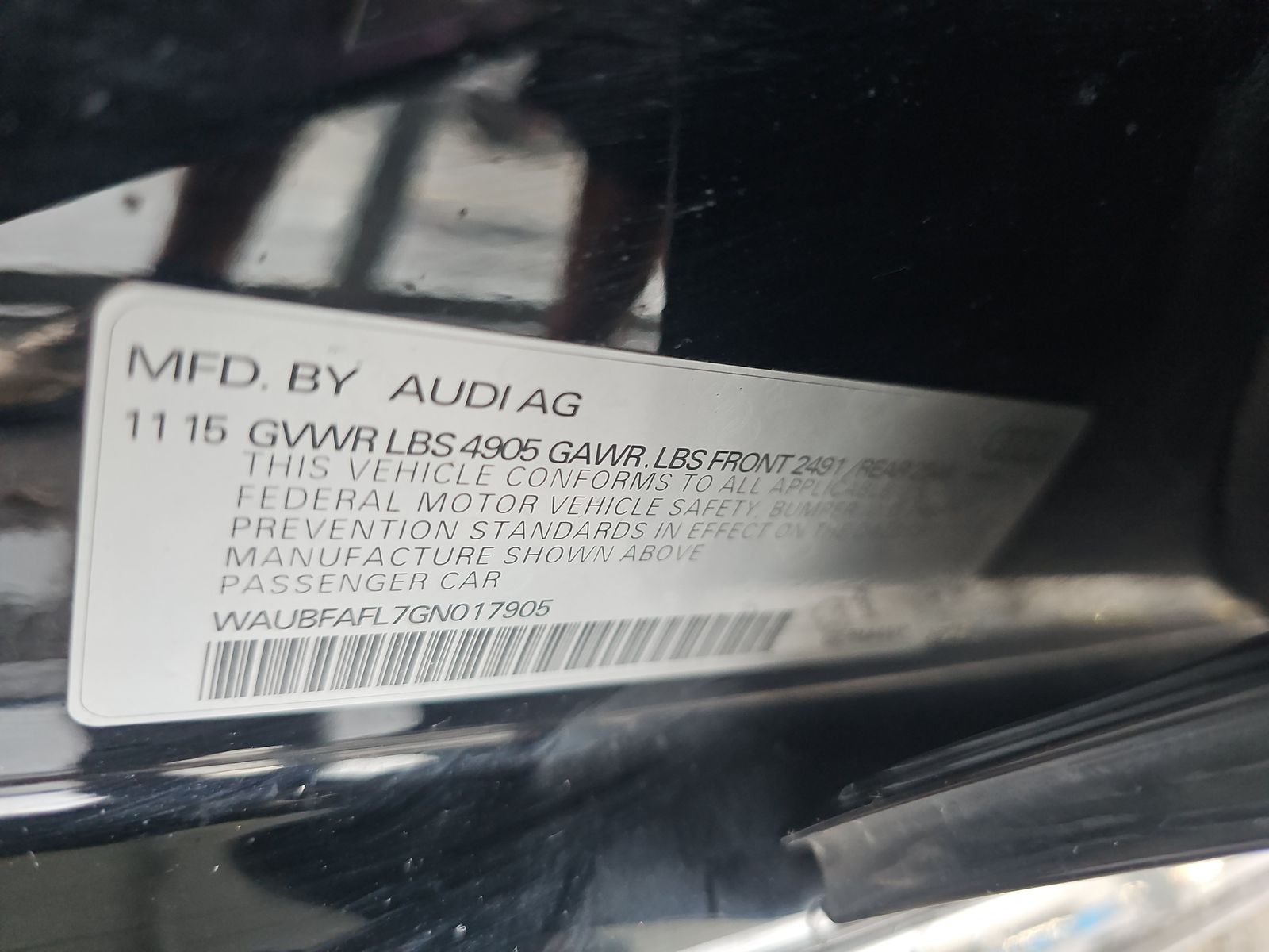 2016 Audi A4 2.0T Premium AWD