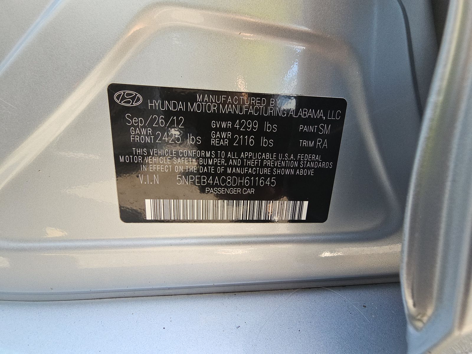 2013 Hyundai Sonata GLS FWD