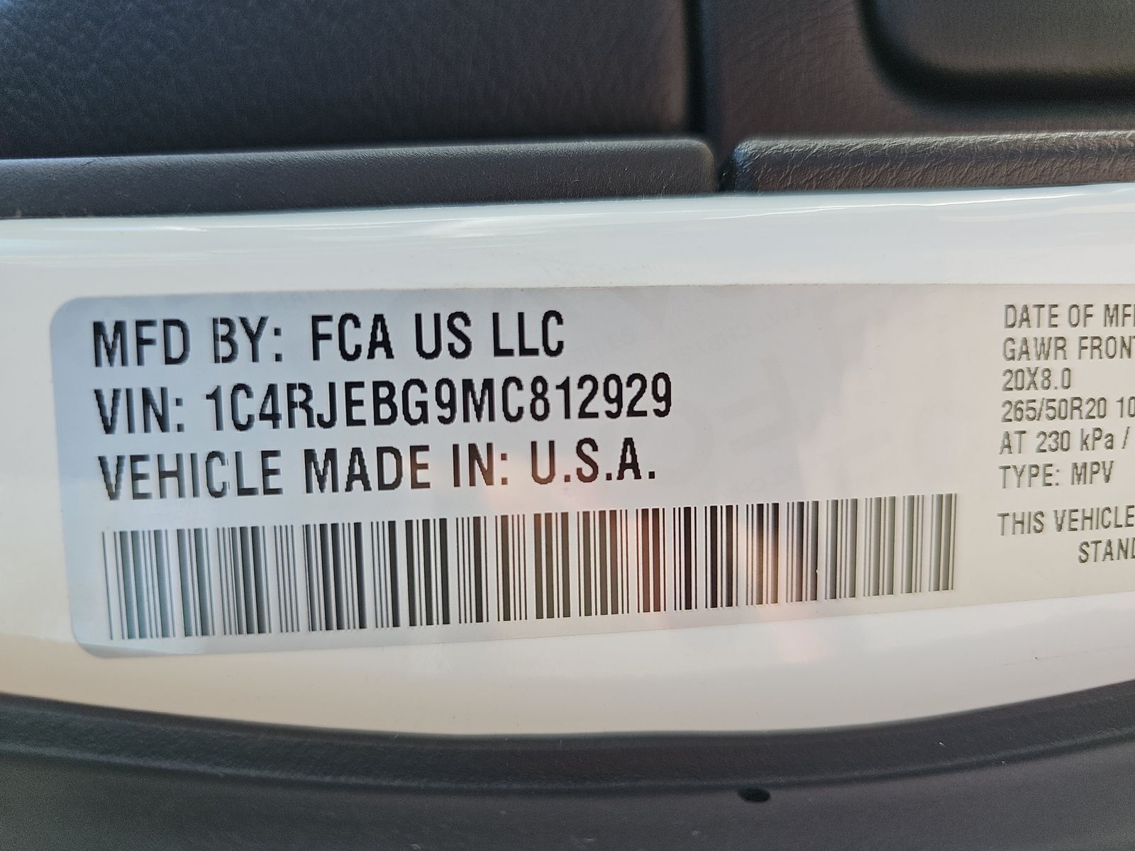 2021 Jeep Grand Cherokee Limited RWD