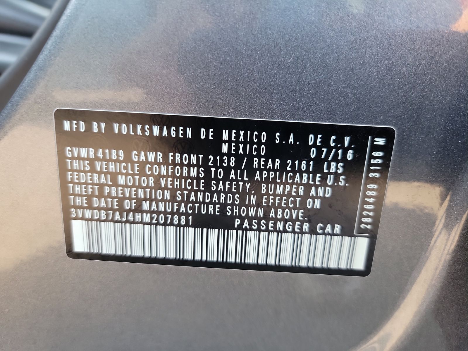 2017 Volkswagen Jetta 1.4T SE FWD