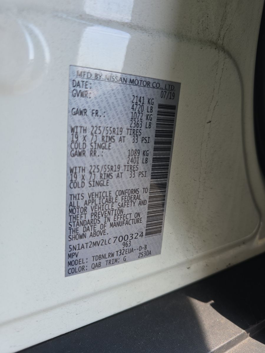 2020 Nissan Rogue SL AWD