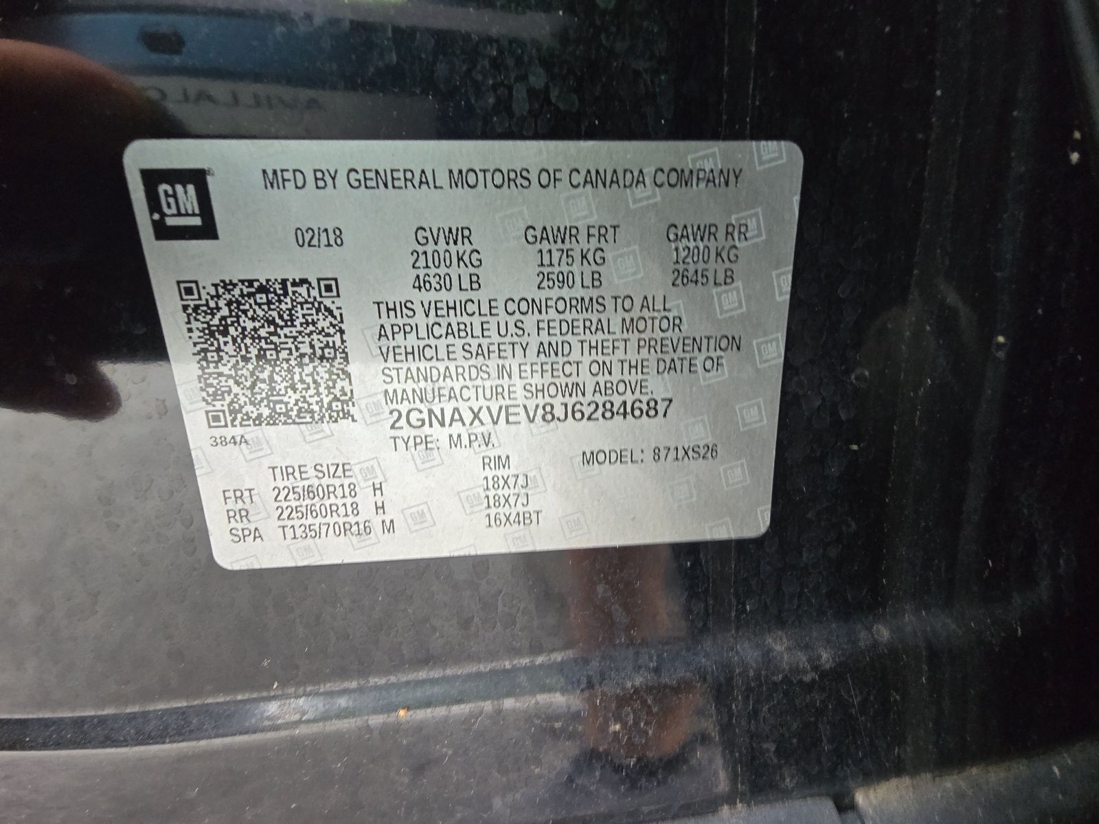 2018 Chevrolet Equinox Premier AWD