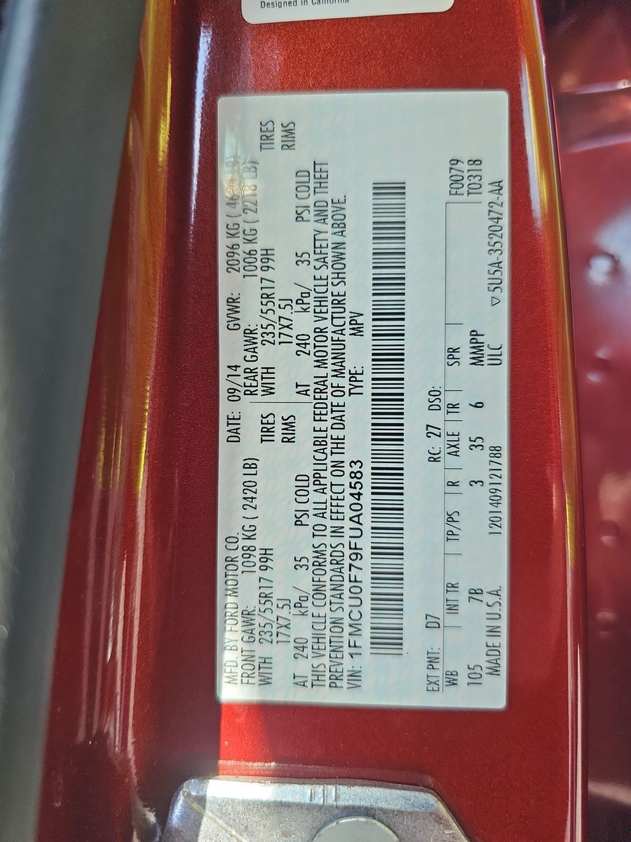 2015 Ford Escape S FWD