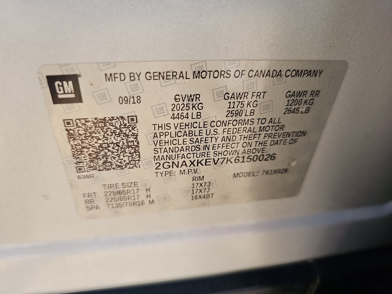 2019 Chevrolet Equinox LT FWD