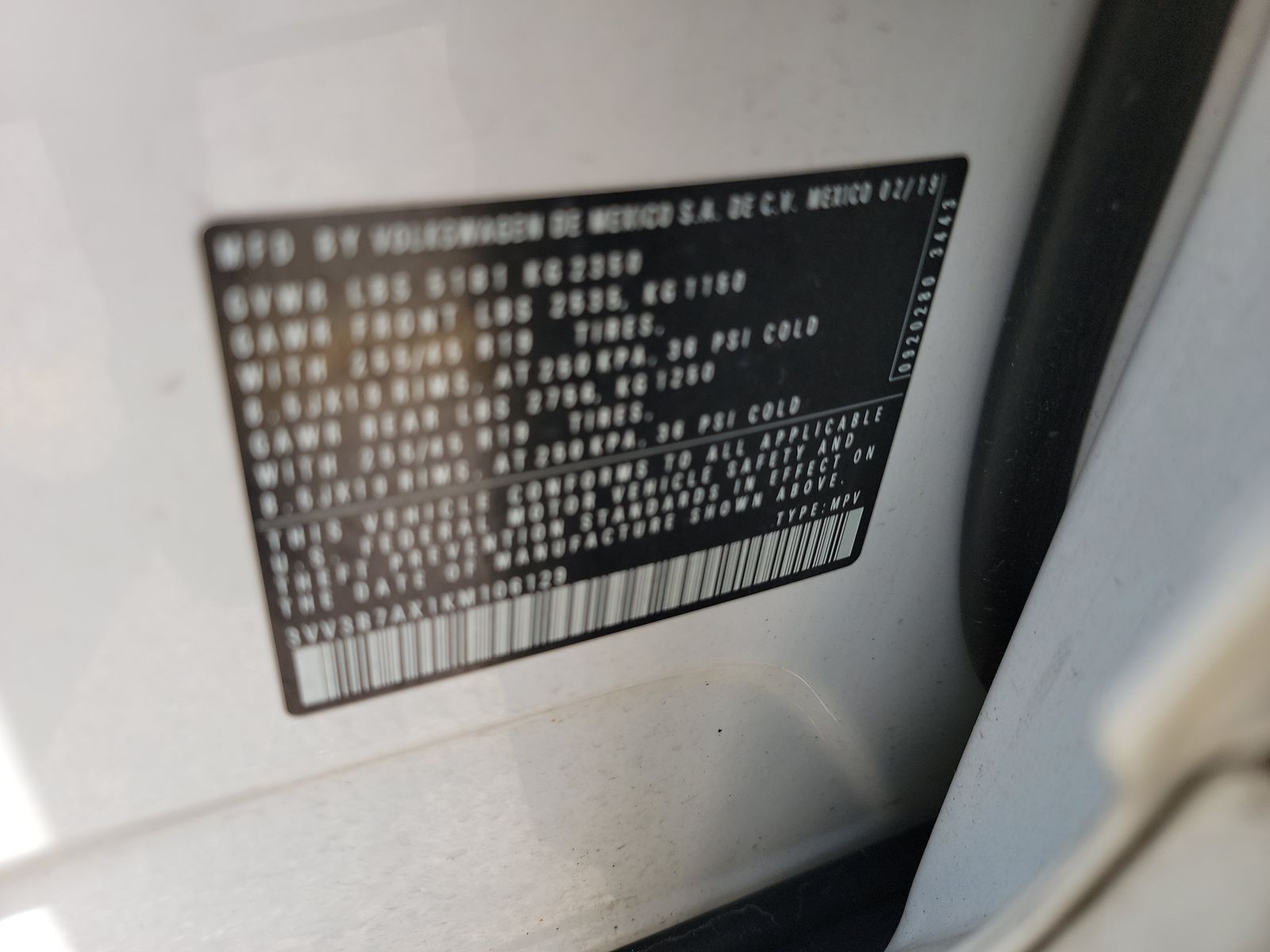 2019 Volkswagen Tiguan 2.0T SEL R-Line Black FWD