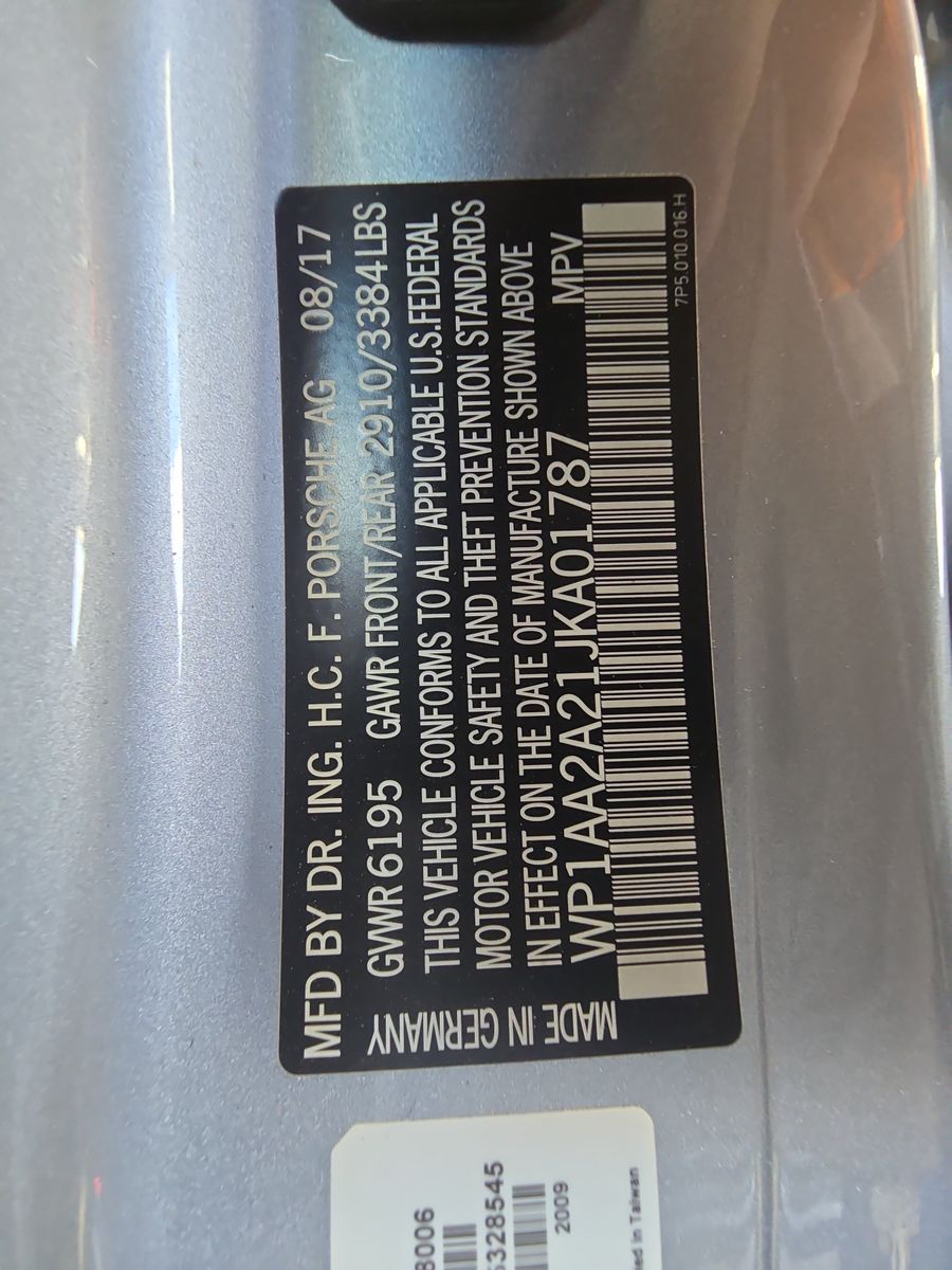 2018 Porsche Cayenne Platinum Edition AWD